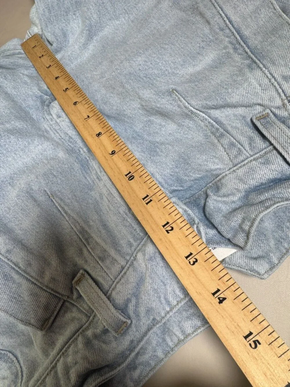 Citizens Of Humanity Surplus Gema High Rise Light Wash Cargo Jeans 28 Blue